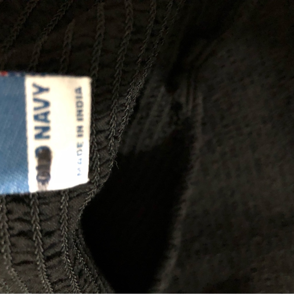 Old Navy Black Ribbed Knit Tank